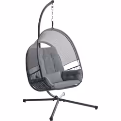 Sedia sospesa in rete da giardino. Crea uno spazio accogliente in giardino con questa elegante poltrona sospesa, pensata per ...