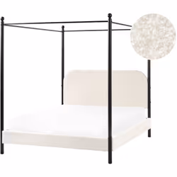 Elegante letto a baldacchino. Crea una camera da letto lussuosa e raffinata con questo elegante letto a baldacchino. Caratter ...