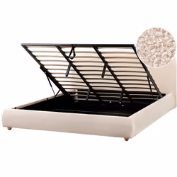 Letto minimalista con testiera. Aggiungi alla tua camera da letto un tocco di lusso contemporaneo con questa struttura letto. ...