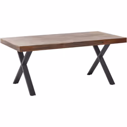 Tavolo industriale per 6 persone. Crea uno spazio da pranzo accogliente con questo tavolo in stile industriale, dove il desig ...
