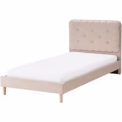 Elegante letto imbottito. Una aggiunta senza tempo e accogliente alla stanza del tuo bambino, questo letto singolo unisce com ...