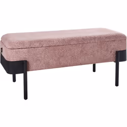 Panca imbottita con contenitore. Aggiungi un tocco di stile e funzionalità a qualsiasi stanza con questa elegante panca imbot ...