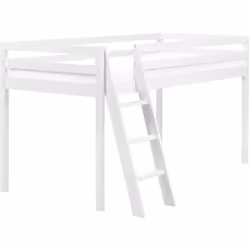 Letto alto per bambini con scala. Sfrutta al massimo la stanza del tuo bambino con questo letto a mezz'altezza, pensato per o ...