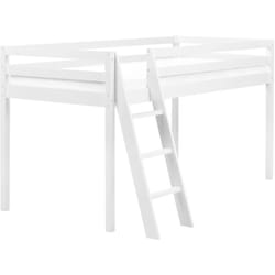 Letto per bambini in legno di pino EU 90 x 200 cm con rete a doghe Bianco Ascoux