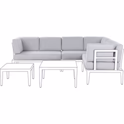 Cuscini per set di divani. Rinnova il tuo set da salotto da giardino con queste resistenti fodere per cuscini, realizzate in  ...