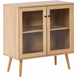 Armadietto con vetro frontale. Arricchisci il tuo spazio con questo elegante e funzionale sideboard. Realizzato con materiali ...