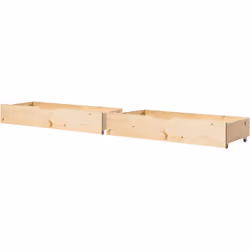 Scatole portaoggetti in legno di pino per il letto. Aggiungi funzionalità extra alla tua struttura del letto con questo set d ...