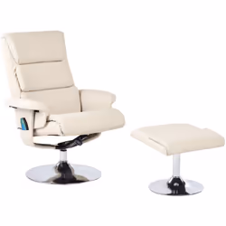 Poltrona massaggiante e riscaldante con poggiapiedi. Scopri il massimo comfort di seduta con questo comodo set composto da un ...