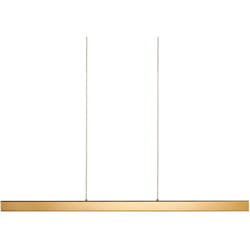 Lampada a sospensione moderna con luce led integrata Base in ferro con paralume in alluminio e telecomando Oro Arenas
