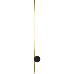 Beliani - Lampada da parete moderna a led Illuminazione Paralume in alluminio Ferro Base nera Soggiorno Camera da letto Oro Ingenio