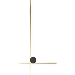 Lampada da parete moderna a LED Illuminazione Paralume in alluminio Ferro Base nera Soggiorno Camera da letto Oro Nuevo