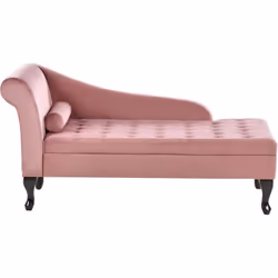 Chaise longue in stile glam in velluto. Questa splendida chaise longue è un perfetto connubio di stile e funzionalità. Realiz ...
