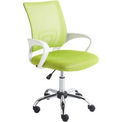 Beliani - Sedia girevole da ufficio con schienale reclinabile regolabile in altezza verde lime Solid