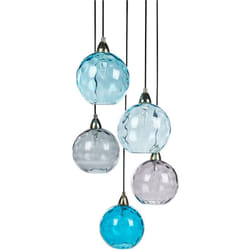 Lampadario in metallo ferro vetro soggiorno stile moderno stile moderno blu Pabellon