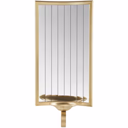 Portacandele da parete decorativo con specchio. Aggiungi un tocco di stile alla tua casa con questo elegante portacandele, pr ...