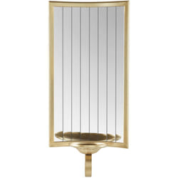 Beliani - Portacandele da parete per 1 candela con specchio Decorazione minimalista Oro Sobreda