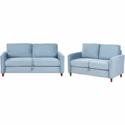 Set di divani con imbottitura spessa. Trasforma il tuo soggiorno e aggiungi un tocco di fascino moderno con questo elegante s ...