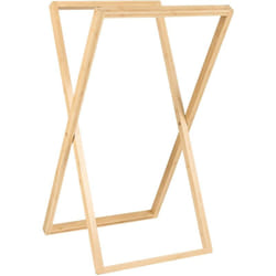 Beliani - Porta asciugamani pieghevole in legno di bambù Marrone chiaro Arraial