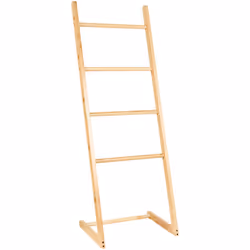 Portasciugamani a scala in legno. Questa scala portasciugamani autoportante offre un modo semplice ma elegante per mantenere ...