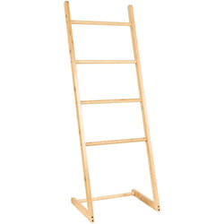 Beliani - Porta-asciugamani in legno di bambù 4 pioli marrone chiaro Zappalar