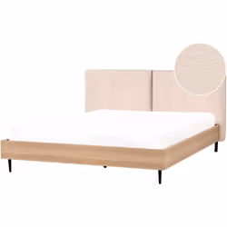 Struttura letto moderna con testiera imbottita. Dai un tocco moderno alla tua camera da letto con questo letto caratterizzato ...