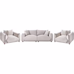 Divano doppio con seduta profonda. Raffina il tuo soggiorno con un perfetto equilibrio di stile contemporaneo e comfort. Rive ...