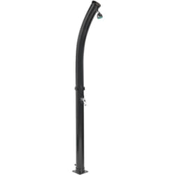 Doccia con set di miscelatori da giardino per esterni in acciaio inox ad energia solare nero Engabao