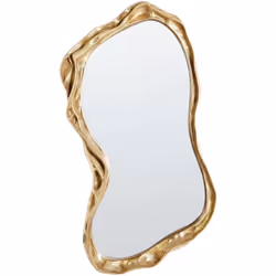 Specchio decorativo da parete con cornice irregolare. Aggiungi un tocco di eleganza al tuo spazio con questo splendido specch ...