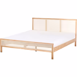 Struttura letto in legno con testiera a treccia viennese. Ideale per chi apprezza i materiali naturali e il design classico. ...
