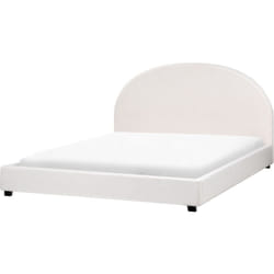 Letto matrimoniale in tessuto bianco sporco 180 x 200 Vaucluse