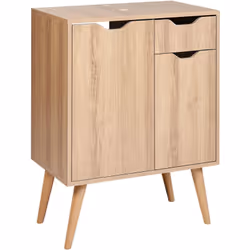 Mobile lavabo con cassetto. Questo elegante armadio offre sia praticità che stile, con un comodo cassetto e una mensola inter ...