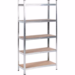 Scaffale per garage. Trasforma il tuo garage o spazio di stoccaggio con questo scaffale in stile industriale, realizzato in r ...