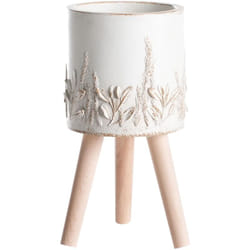 Beliani - Vaso per piante da interno e da esterno in stile vintage bianco sporco Preweza