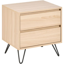 Beliani - Comodino 2 cassetti in truciolato marrone chiaro Cardigan