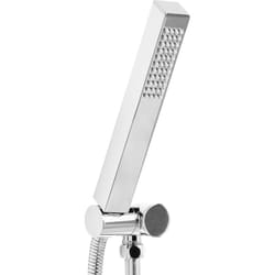 Beliani - Soffione doccia classico moderno quadrato 1 modalità di spruzzo metallo argento Yarari