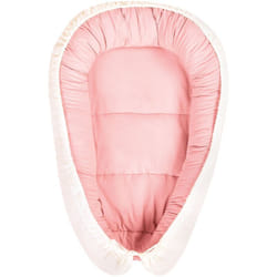 Beliani - Lettino in cotone per neonati 55 x 90 cm reversibile verde rosa e beige Ereb
