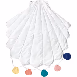 Tappeto da gioco trapuntato a forma di conchiglia per la cameretta. Dettagli: Tipo di prodotto: Tappeto da gioco per bambini ...