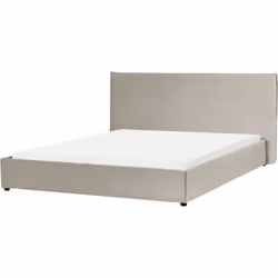 Letto matrimoniale classico con rivestimento morbido. Questo letto classico non solo renderà le tue notti più piacevoli e ril ...