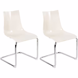 Set di 2 sedie a sbalzo. Crea un ambiente elegante e contemporaneo con questo set di sedie, ideale sia per la sala da pranzo  ...