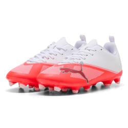 PUMA Ultra 7 Play FG/AG Jr Calcio Unisex Rosso, Bianco