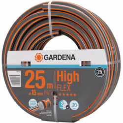 PUNTI FORTI: Lunghezza del tubo: 25 m Diametro del tubo: 15 mm (5/8") Pressione max di scoppio: 30 bar Profilo Power Grip: ot ...