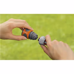 Gardena 18216-20 raccordo e adattatore per tubo Connettore per tubo Plastica, Gomma Grigio, Arancione 1 pz