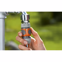 Gardena 18216-20 raccordo e adattatore per tubo Connettore per tubo Plastica, Gomma Grigio, Arancione 1 pz