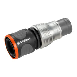 Gardena 18255-20 raccordo e adattatore per tubo Connettore per tubo Metallo, Plastica Nero, Grigio, Metallico 1 pz