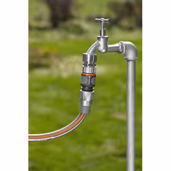 Gardena 18255-20 raccordo e adattatore per tubo Connettore per tubo Metallo, Plastica Nero, Grigio, Metallico 1 pz