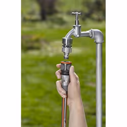 Gardena 18255-50 raccordo e adattatore per tubo Connettore per tubo Metallo Nero, Argento 1 pz