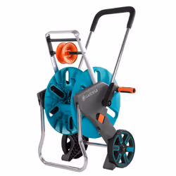 Gardena AquaRoll M Easy Carrello avvolgitubo Manuale Nero, Blu, Arancione - Vista aggiuntiva 6