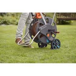 Gardena AquaRoll L Easy Carrello avvolgitubo Manuale Nero, Blu, Arancione - Vista aggiuntiva 5