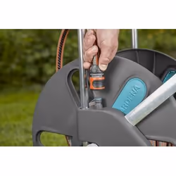 Gardena AquaRoll L Easy Carrello avvolgitubo Manuale Nero, Blu, Arancione - Vista aggiuntiva 7