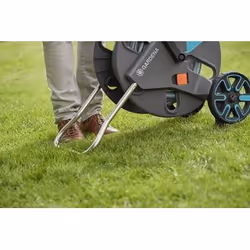 Gardena AquaRoll L Easy Carrello avvolgitubo Manuale Blu, Grigio, Arancione - Vista aggiuntiva 4